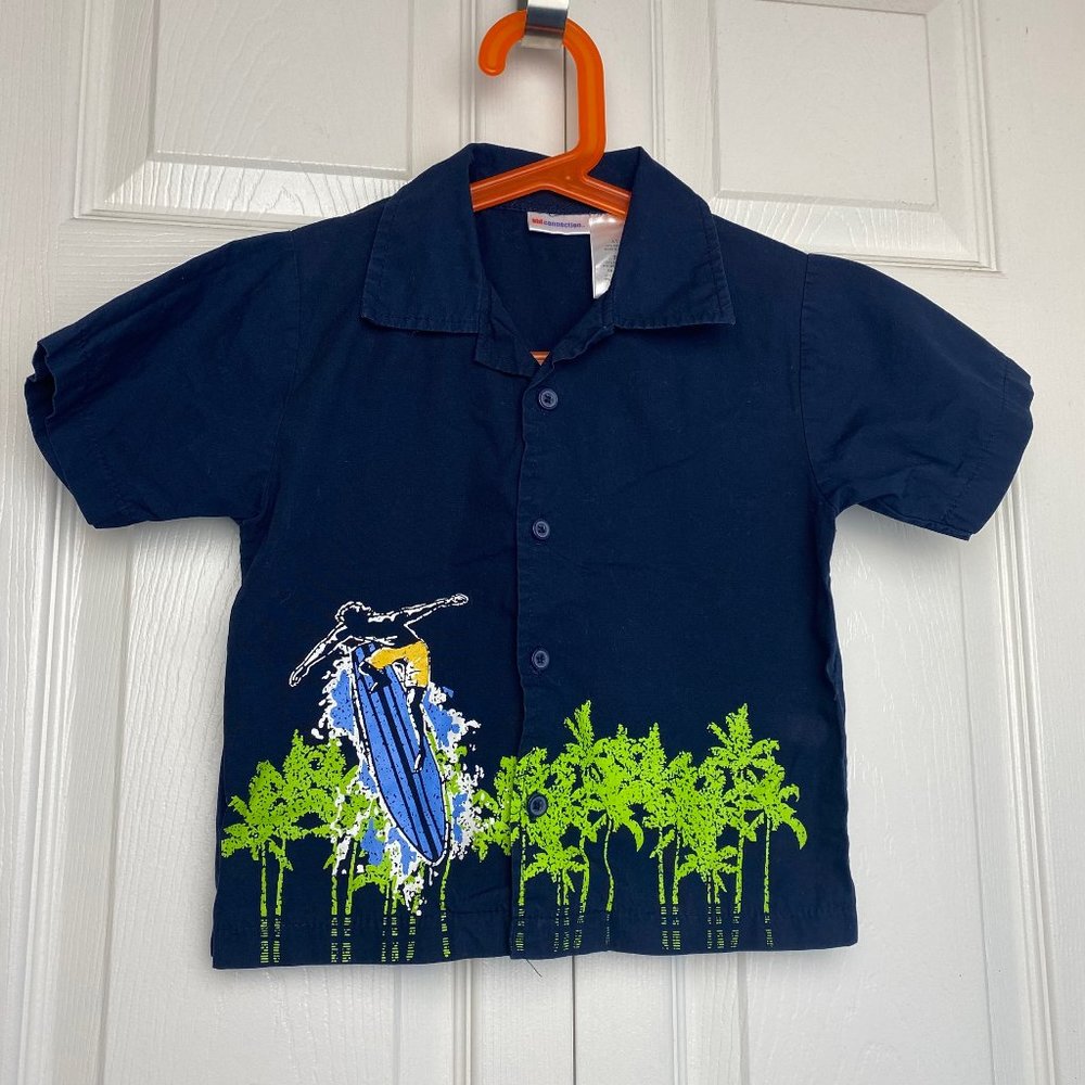 5 for $20 Kid Connection Surfer Button Down Shirt Size 3T